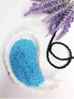 Бисер 13/0 класс А, калиброванный Чехия (голубой матовый)